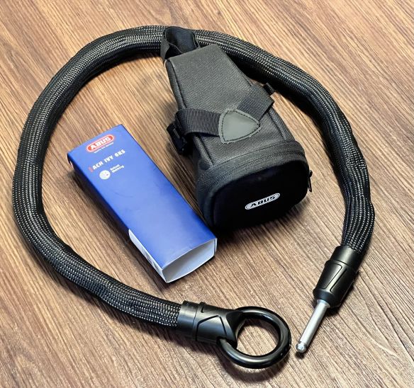 Abus Einsteck Kette 100 cm für alle Rahmenschlösser inkl. Satteltasche Christmas Sale