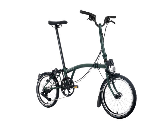 Brompton C Line 12-Gang Racing Green Hoher Lenker