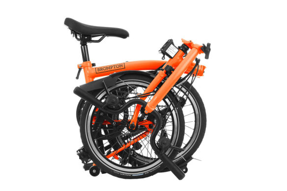 Brompton C Line 6 Gang Sunset Orange Mittlerer Lenker