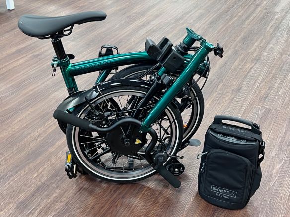 Brompton Electric P Line Emerald Green Gebraucht