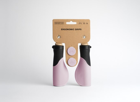 Brompton ergonomische Gummigriffe pink