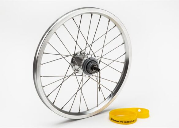 Brompton Hinterrad 3 Gang Nabenschaltung Silber