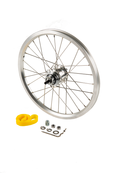 Brompton Hinterrad 3/6 Gang Nabenschaltung Silber