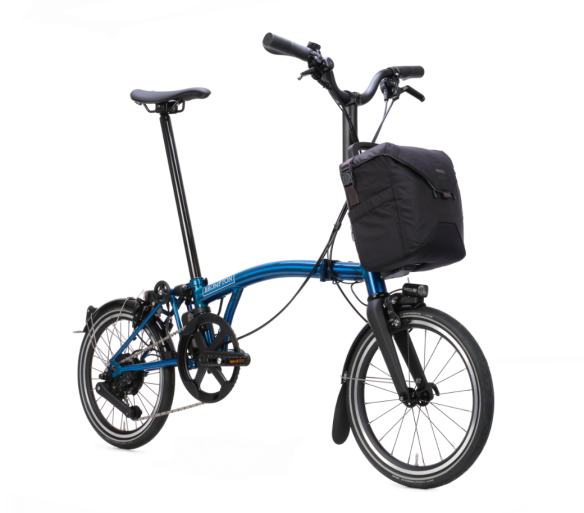 Brompton New Electric P Line (ab 12,5 kg) Blau Pacific Lacquer H-Lenker