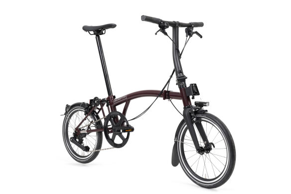 Brompton New P Line 4-Gang Red Plum Weinrot S-Lenker
