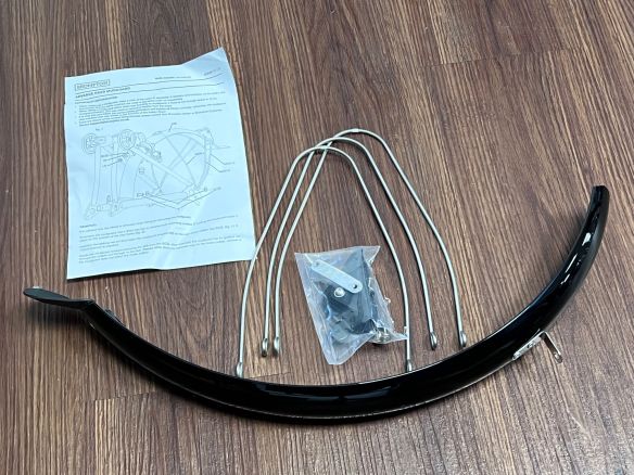 Brompton 4/12 Gang Hinterbau Schutzblech mit Streben ( ohne Rack)