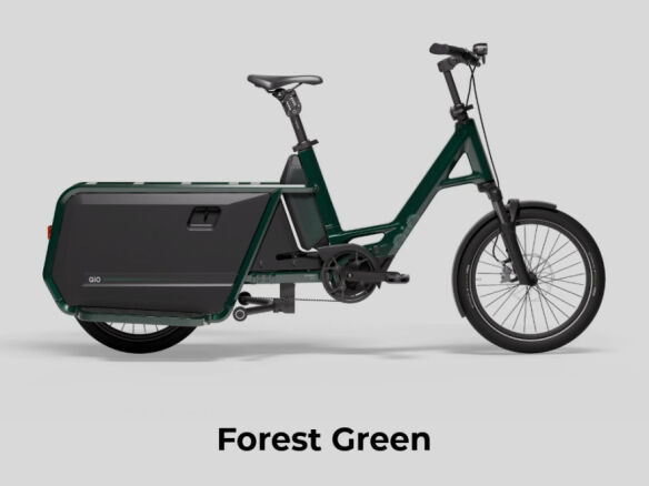 QiO Long CLAx mit Federgabel Forest Green - Glossy Finish