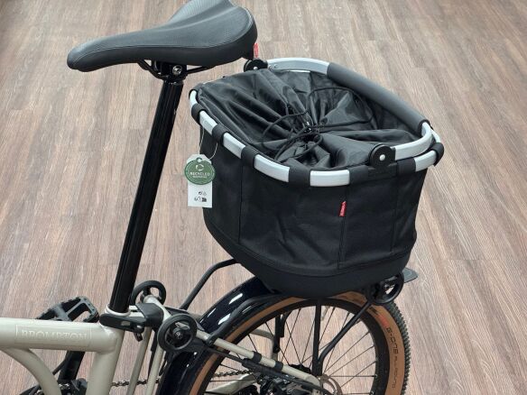 Einkaufskorb mit Uniklip für Brompton Gepäckträger C Line, P Line & G Line