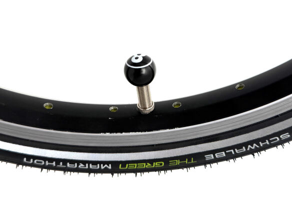 Valve Charm für Brompton | Eight Ball Billiardkugel