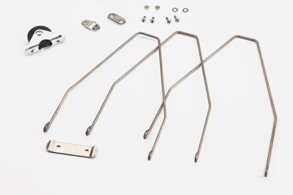 Brompton 2/3/6 Gang Schutzblechstreben-Set hinten, L-Version inkl. Rolle