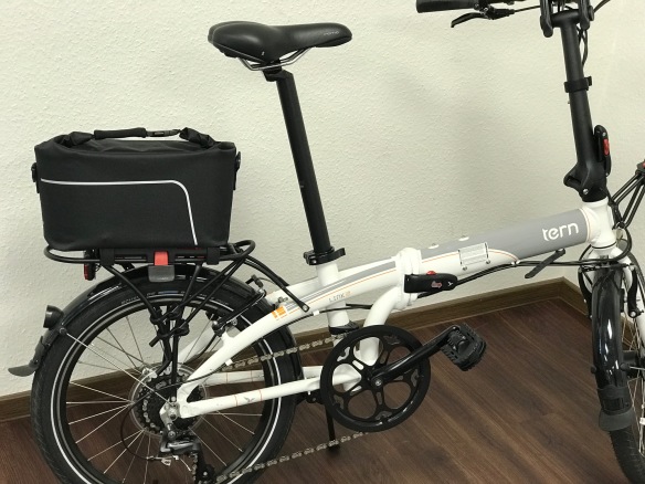 Tern/Dahon Gepäckträgertasche wasserdicht 10 Liter mit Rollverschluß und Schnellbefestigung