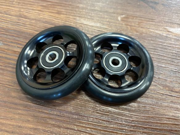 Easy Wheels Deluxe C Line SCHWARZ 2er Set 6mm (Gepäckträger 2x bestellen )