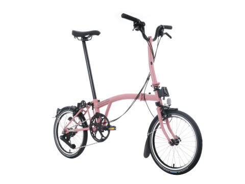 Brompton C Line 12-Gang Flamingo Pink Mittlerer Lenker