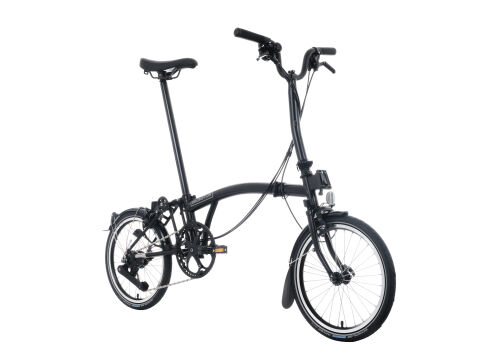 Brompton C Line 12-Gang Matt Black Mittlerer Lenker