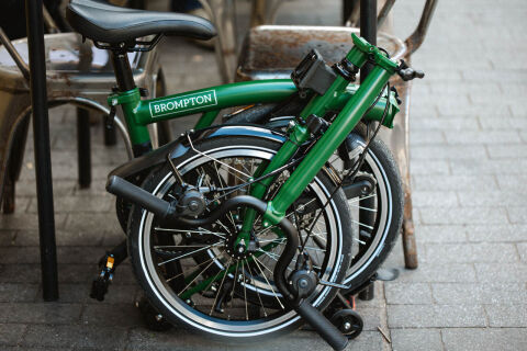 Brompton C Line 12-Gang Racing Green Hoher Lenker