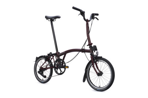 Brompton C Line 12-Gang Red Plum M-Lenker