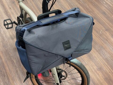 Brompton Electric Bag Large Blau Grau