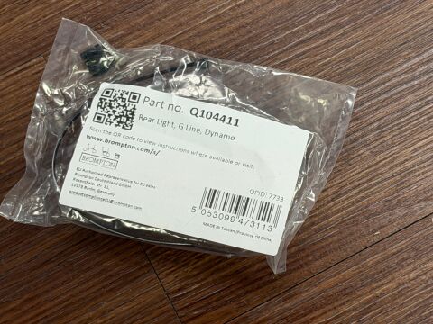 Brompton G Line Nabendynamo Rücklicht