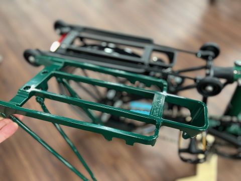 Brompton 2/3/6 Gang Gepäckträger Racing Green kompl. mit Schutzblech Upgrade für L