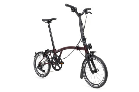 Brompton New P Line 12-Gang Red Plum Weinrot H-Lenker