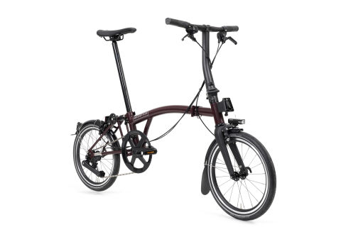 Brompton New P Line 12-Gang Red Plum Weinrot S-Lenker