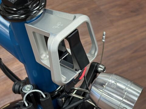 Brompton Original Trägerblock Aluminium Silber