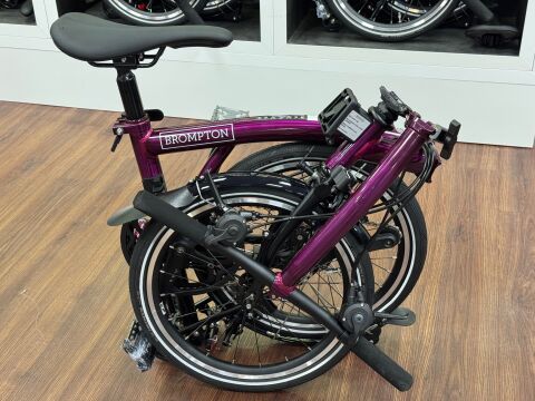 Brompton P Line 12-Gang Amethyst Lacquer Tiefer Lenker