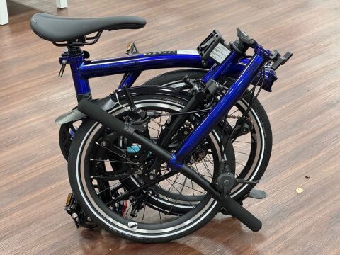 Brompton P Line 12-Gang Bolt Blue Lacquer S-Lenker