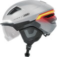 Abus HYP-E ACE Smart Helm - Gleam Silver M / 54-58cm