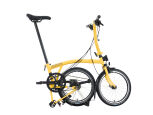 Brompton C Line 12-Gang Bumblebee Yellow Tiefer Lenker
