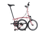 Brompton C Line 12-Gang Flamingo Pink Mittlerer Lenker