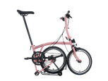 Brompton C Line 12-Gang Flamingo Pink Tiefer Lenker