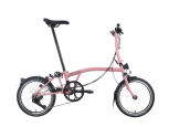 Brompton C Line 12-Gang Flamingo Pink Tiefer Lenker