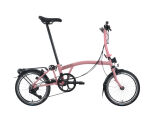 Brompton C Line 12-Gang Flamingo Pink Tiefer Lenker