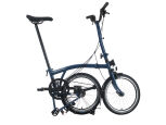 Brompton C Line 12-Gang Ocean Blue Hoher Lenker