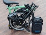 Brompton Electric C Line Explore (12Gang) Matcha Green mittlerer Lenker