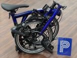 Brompton P Line 4-Gang Bolt Blue Lacquer H-Lenker