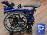 Brompton P Line 12-Gang Bolt Blue Lacquer H-Lenker